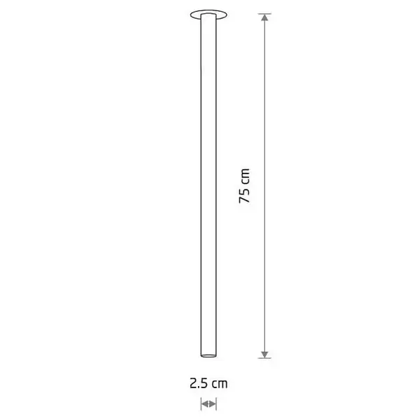 Lampa sufitowa podtynkowa Laser 10907 sopel do jadalni czarna