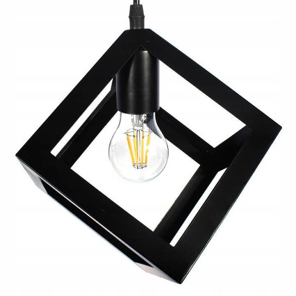 Lampa wisząca do salonu Loft 503 Domeno LED kostki square czarne