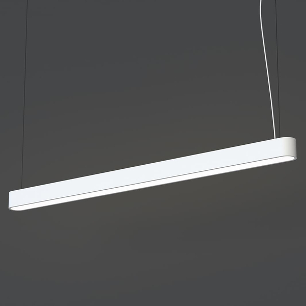 Lampa wisząca podłużna Soft 7537 Nowodvorski do jadalni metalowa biała