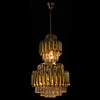 Wisząca lampa Wersal 6231/6 TR żyrandol z kryształkami do salonu złoty