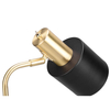 Lampka nocna do sypialni ADAM R51041080 metalowa czarna złota