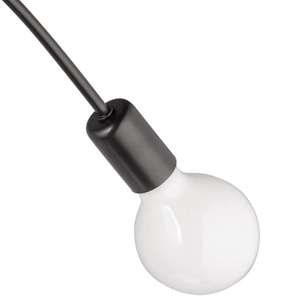 Lampa sufitowa VEN W-LOOP/2 BK metalowa supeł loft czarne