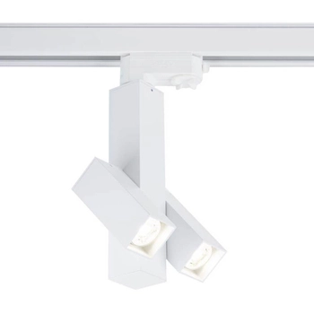 Sufitowa LAMPA regulowana MITSUMA 7995 Shilo prostokątna OPRAWA metalowy spot do systemu szynowego biały