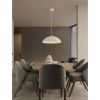 Betonowa lampa wisząca nad stół GIRONTO LE45302 do jadalni biała