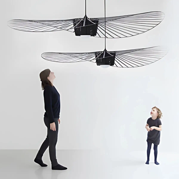 Żyrandol do salonu Paris LWPAR nad stół kapelusz czarny