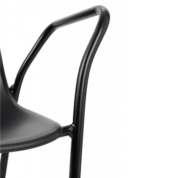 Krzesło z podłokietnikami Resol 292-CPP4.BLACK czarne