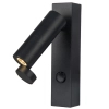 Ścienny punktowy kinkiet Miri LP-1507/1W BK LED 3W 3000K regulowany czarny