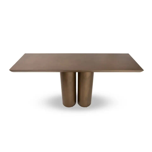 Złota konsolaTIDAL MM001501100370 metalowa do salonu 150cm