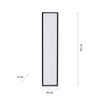 Sypialniana lampa sufitowa Flat LED 14W 3000K prostokąt czarny