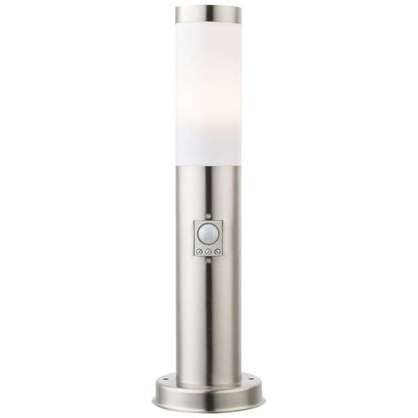 Stojąca lampa zewnętrzna BOSTON z czujnikiem ruchu IP44 stal
