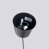 Metalowa lampa wisząca BILO czarna SL.1703 owalna 1xE27