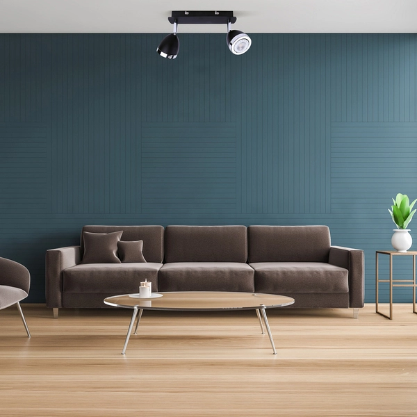 Downlight LAMPA sufitowa CALASA SPL-9372-2A BL Italux regulowana OPRAWA metalowe reflektorki czarne chrom