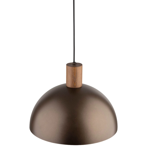 Lampa zwisowa nad stół Oslo 4508 do kuchni drewniana brązowa