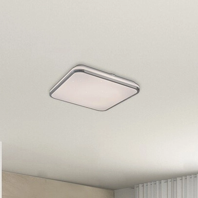 Nowoczesna LAMPA sufitowa LINDEN 3479 Rabalux plafon LED 72W 3000K - 6500K z pilotem chrom biały