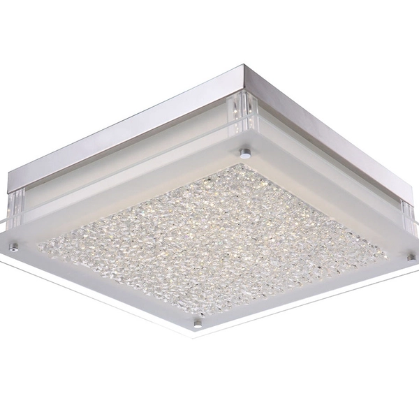 Kinkiet LAMPA ścienna VETTI C47111-3 Italux glamour OPRAWA kwadratowy plafon LED 20W 4000K biały