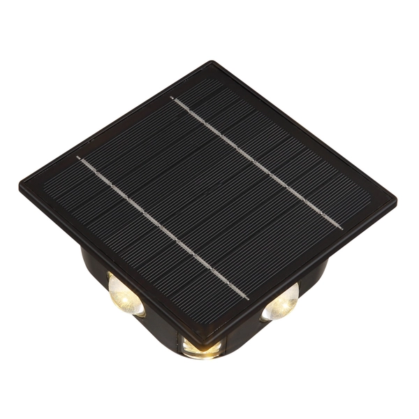 Lampa ścienna Solar 36494 Globo LED 0,8W zmienna barwa z włącznikiem IP54 czarna