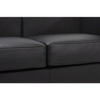 Wypoczynkowa sofa dwuosobowa Soft KH1501100201 King Home metal skóra czarna