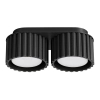 Lampa sufitowa ryflowana AURA czarna SL.1788 2xGx53 do jadalni