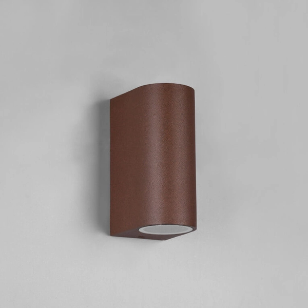Elewacyjna lampa ścienna Roya 204260224 góra-dół IP44 rdzawa