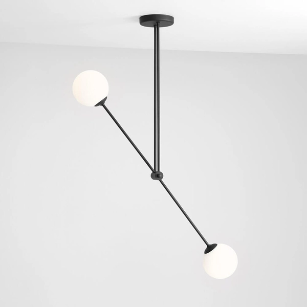 Lampa natynkowa Ohio 1081PL_H1 ruchoma biała czarna