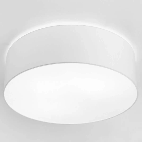 Plafon LAMPA sufitowa CAMERON 9606 Nowodvorski okrągła OPRAWA abażurowa biała romao