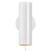 Lampa ścienna Mib 61681001 DFTP do salonu tuba rurka biała