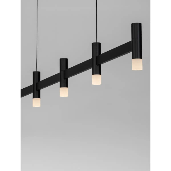 Wisząca lampa metalowa CORVETA LE45424 LED 21W 3000K ściemnialna czarna