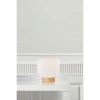 Nocna lampka do sypialni MILFORD 48915001 biała drewniana