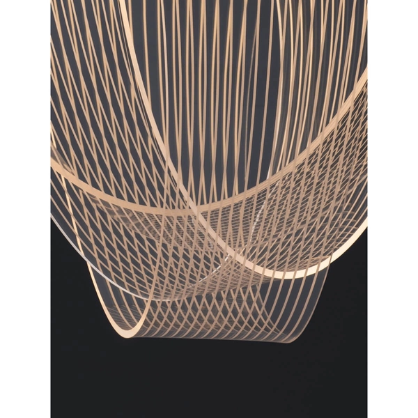 Lampa zwisająca HUARAL LE44435 LED 35W 3000K do salonu siatka złota