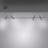 Lampa wisząca PURE-TUTUA czarna LED 28W 3000K do salonu nad stół tuby 2024-18