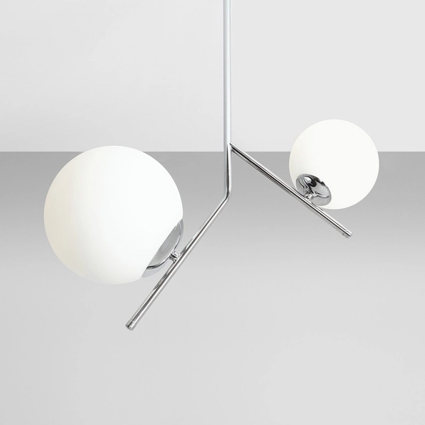 Szklana LAMPA sufitowa GALLIA 1095PL_H4 Aldex kule na wysięgnikach białe