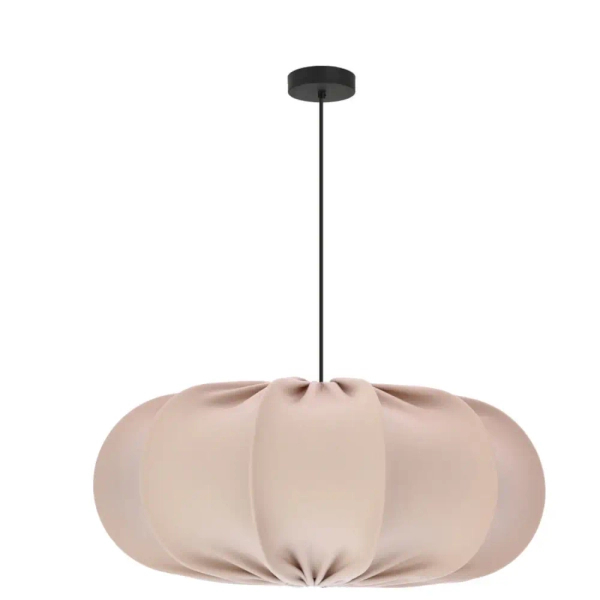 Tkaninowa wisząca lampa CAFEE beżowa 31-42019 1xE27 abażur do salonu