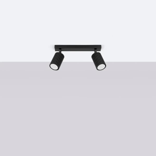 Sufitowa lampa regulowana Karbon SL.1580 na listwie czarna