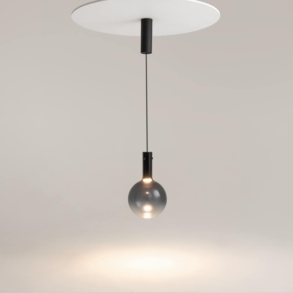 Lampa wisząca Nebula MOD182PL-L4B3K LED 4W 3000K czarna przydymiona