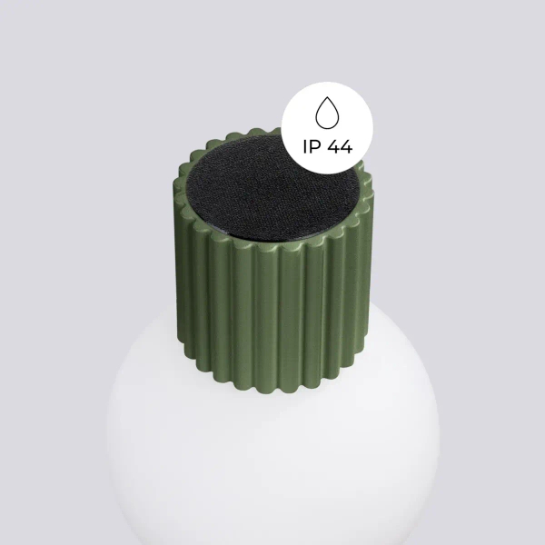 Kulista lampa ścienna HALO SL.1722 kula ryflowana biała oliwkowa
