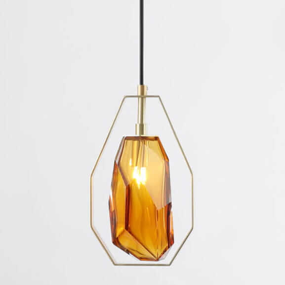 Lampa wisząca Meteo CGMETEOAMBER COPEL bryła zwis pomarańczowa