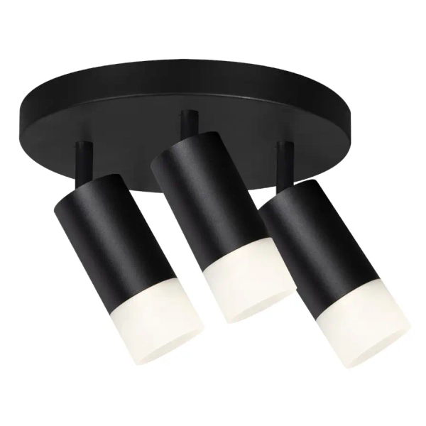 Plafon do jadalni Sonaya LP-2803/3C BK tubki na podsufitce czarny