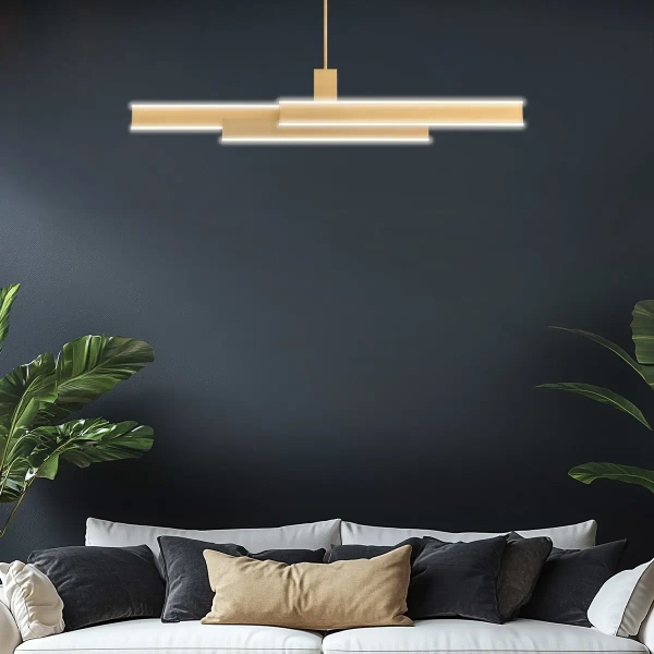 Wisząca lampa belka Cameno QN-CAMENO-LP-BG LED 74W 3000K złoty