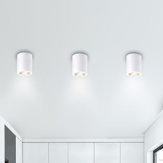 Natynkowa tuba Kobald 2056 sufitowy downlight biały do przedpokoju