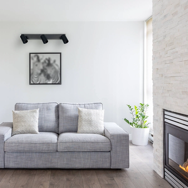 Lampa naścienna Parma LP-0612/3WS BK Light Prestige LED 3000-6000K czarna