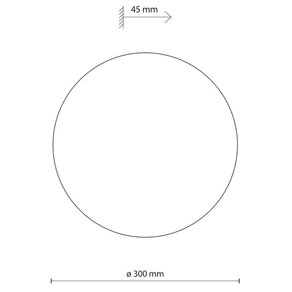 Okrągła lampa ścienna Luna 6454 do kuchni dysk metalowa brązowa