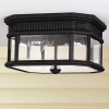 Zewnętrzna LAMPA sufitowa FE-COTSLN-F-BK Elstead FEISS szklana OPRAWA vintage outdoor ogrodowa IP44 czarna przezroczysta