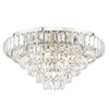 Kryształowa lampa sufitowa Osborne OSB5038-EH Dar Lighting pałacowa do pokoju srebrna