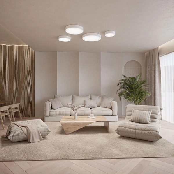 Biala lampa sufitowa 137623600073 z czujnikiem ruchu