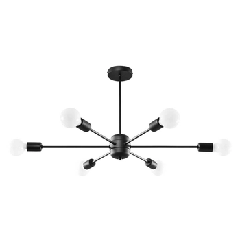 Metalowa lampa wisząca SL.1023 do jadalni nad stół czarna