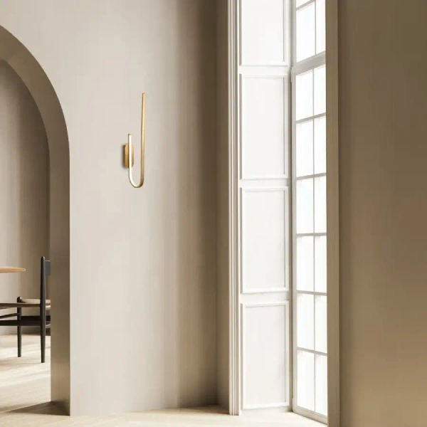 Minimalistyczna ścienna lampa 1935 LED 21W 3000K do sypialni złoty