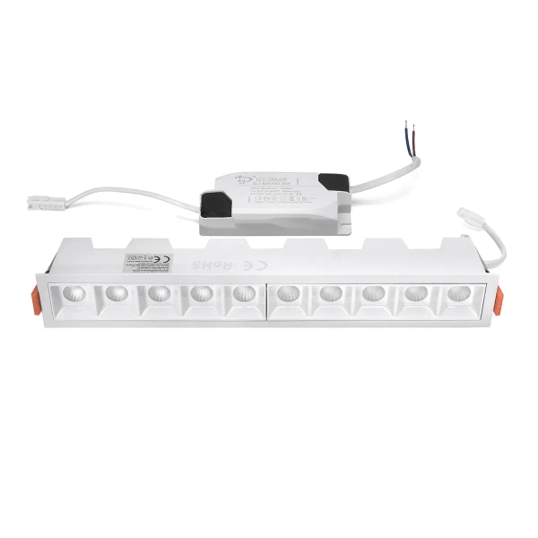 Liniowa lampa ledowa sufitowa 1209 LED 20W 3000K biały