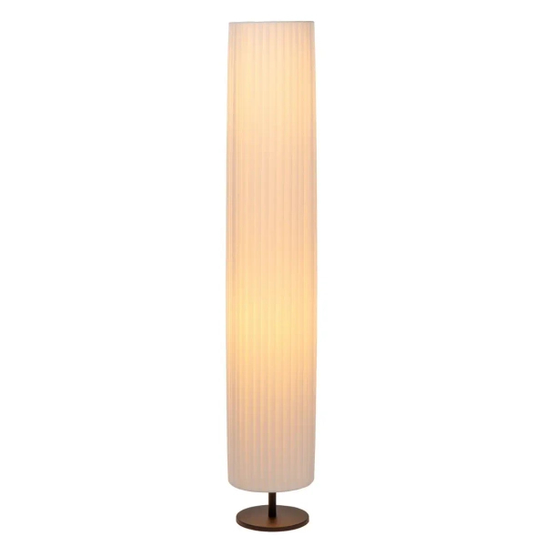Materiałowa lampa podłogowa FOLD 21739/12/31 tuba biały czarny