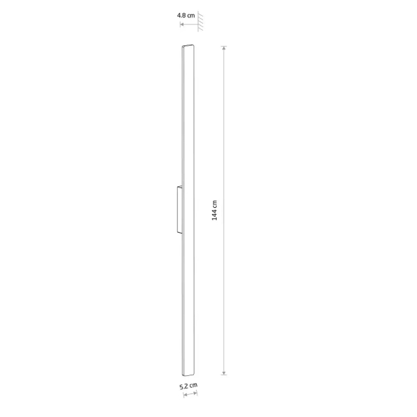 Metalowa lampa elewacyjna DEMI 11560 LED 24W 3000K IP54 beżowa