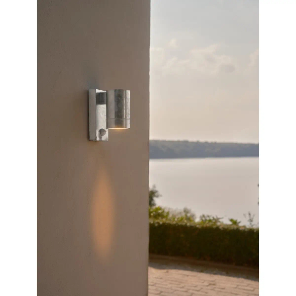 Zewnętrzna lampa ścienna Tin 21509131 z czujnikiem ruchu IP54 ocynkowany